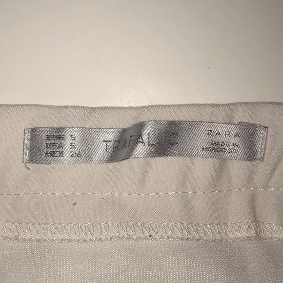 Zara White Pleated Skirt - Picture 3 of 3